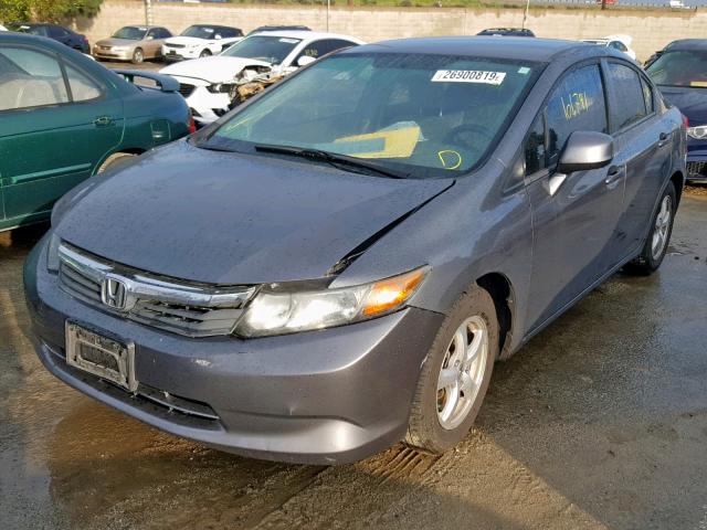 19XFB5F57CE003672 - 2012 HONDA CIVIC NATU GRAY photo 2