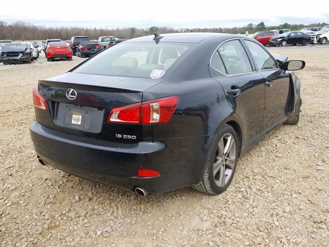 JTHBF5C29C5182742 - 2012 LEXUS IS 250 BLACK photo 4