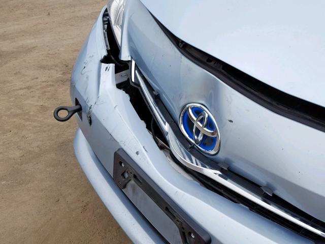 JTDZN3EU1C3068249 - 2012 TOYOTA PRIUS V BLUE photo 9