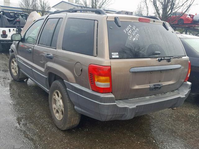 1J4GX48S61C672520 - 2001 JEEP GRAND CHER BEIGE photo 3