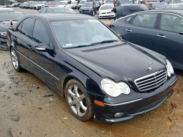 WDBRF52H17F876930 - 2007 MERCEDES-BENZ C 230 BLACK photo 1