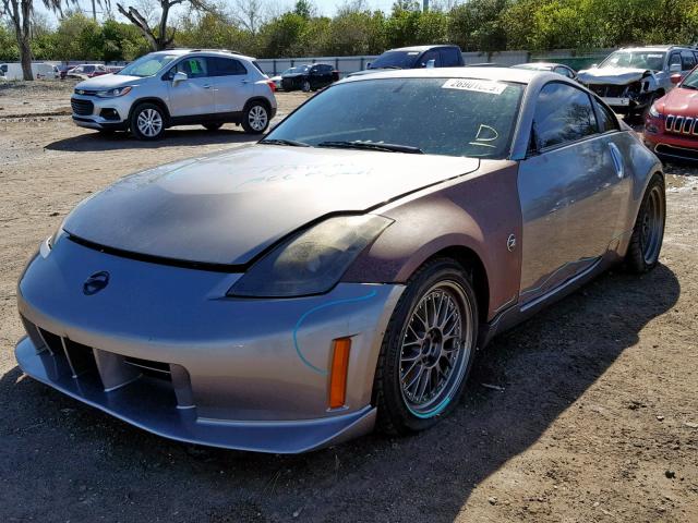 JN1BZ34D67M505396 - 2007 NISSAN 350Z COUPE GRAY photo 2