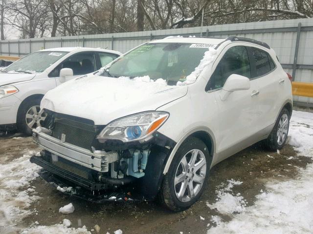 KL4CJCSB5DB189632 - 2013 BUICK ENCORE WHITE photo 2