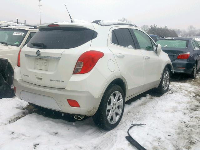 KL4CJCSB5DB189632 - 2013 BUICK ENCORE WHITE photo 4