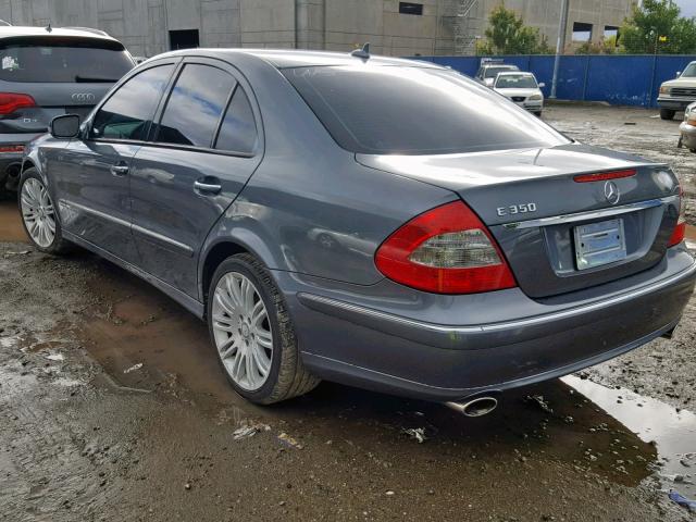 WDBUF56X28B248122 - 2008 MERCEDES-BENZ E 350 GRAY photo 3