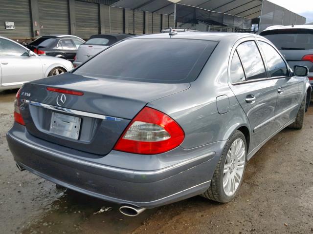 WDBUF56X28B248122 - 2008 MERCEDES-BENZ E 350 GRAY photo 4