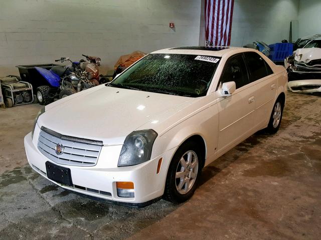 1G6DM57T170100463 - 2007 CADILLAC CTS WHITE photo 2