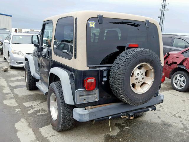 1J4FA49S34P749546 - 2004 JEEP WRANGLER / BLACK photo 3