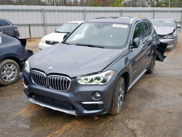 WBXHT3C31H5F85905 - 2017 BMW X1 XDRIVE2 GRAY photo 2