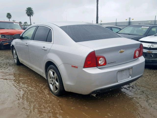 1G1ZC5EB3AF273544 - 2010 CHEVROLET MALIBU 1LT SILVER photo 3