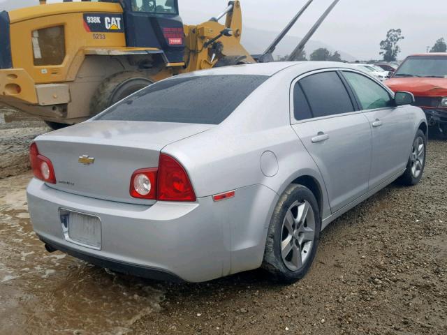 1G1ZC5EB3AF273544 - 2010 CHEVROLET MALIBU 1LT SILVER photo 4