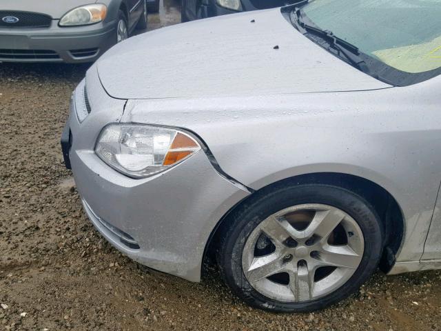 1G1ZC5EB3AF273544 - 2010 CHEVROLET MALIBU 1LT SILVER photo 9