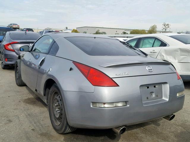 JN1AZ34D43T102772 - 2003 NISSAN 350Z COUPE GRAY photo 3