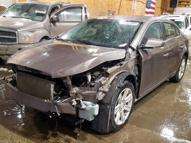 1G4GD5GG3AF133459 - 2010 BUICK LACROSSE C GRAY photo 2