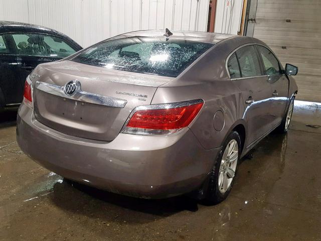 1G4GD5GG3AF133459 - 2010 BUICK LACROSSE C GRAY photo 4