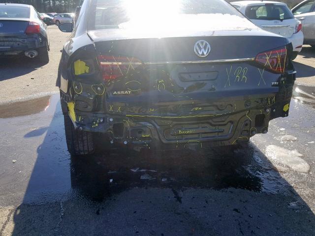 1VWDT7A30HC075962 - 2017 VOLKSWAGEN PASSAT R-L BLACK photo 9
