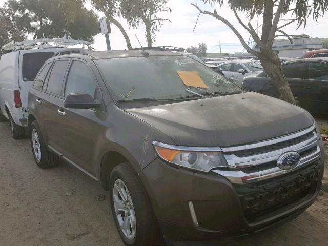 2FMDK4JC1BBB41412 - 2011 FORD EDGE SEL BROWN photo 1