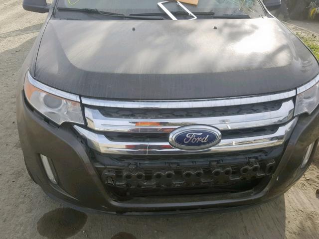 2FMDK4JC1BBB41412 - 2011 FORD EDGE SEL BROWN photo 7