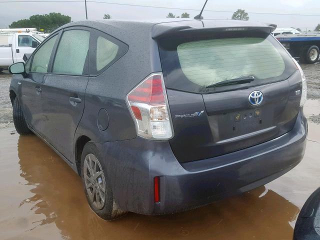 JTDZN3EU7HJ061549 - 2017 TOYOTA PRIUS V CHARCOAL photo 3