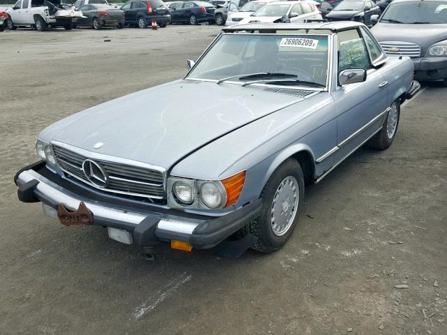 WDBBA45A7DB019376 - 1983 MERCEDES-BENZ 380 SL BLUE photo 2