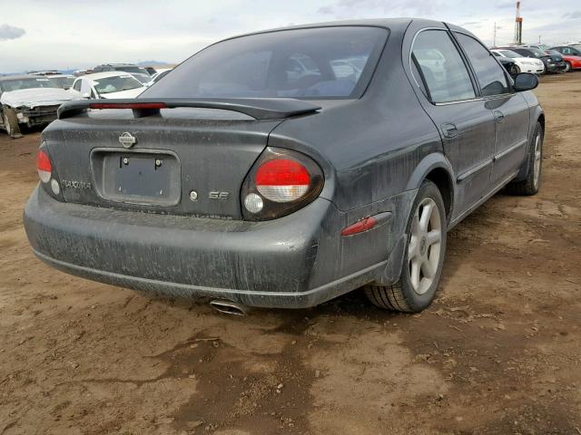 JN1CA31A21T103412 - 2001 NISSAN MAXIMA GXE GRAY photo 4