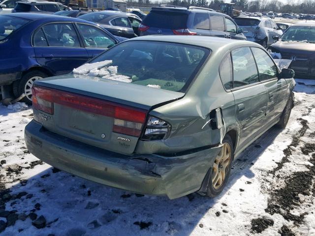 4S3BE635937217773 - 2003 SUBARU LEGACY L GREEN photo 4