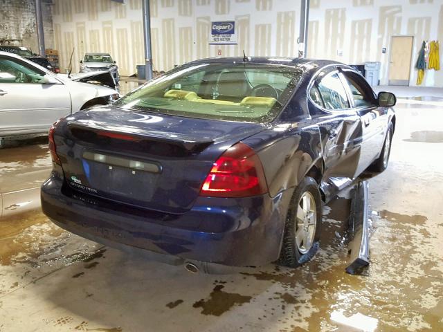 2G2WP552X71174643 - 2007 PONTIAC GRAND PRIX BLUE photo 4