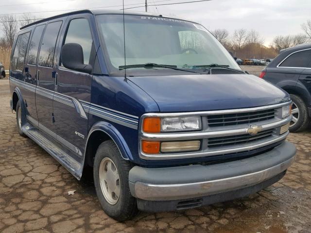 1GBFG15R811151929 - 2001 CHEVROLET EXPRESS G1 BLUE photo 1