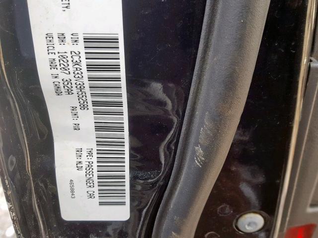 2C3KA33V39H552586 - 2009 CHRYSLER 300 LIMITE BLACK photo 10