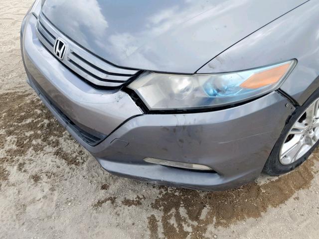 JHMZE2H77AS031191 - 2010 HONDA INSIGHT EX GRAY photo 9