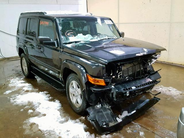 1J8HG48K98C215357 - 2008 JEEP COMMANDER BLACK photo 1