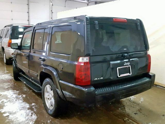 1J8HG48K98C215357 - 2008 JEEP COMMANDER BLACK photo 3