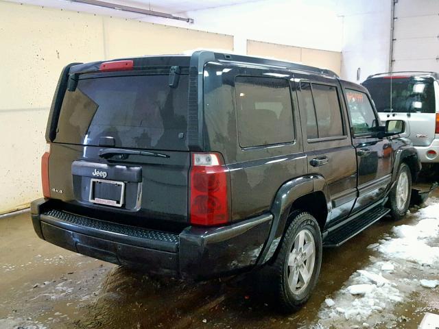 1J8HG48K98C215357 - 2008 JEEP COMMANDER BLACK photo 4