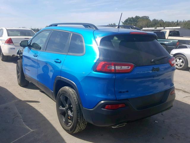 1C4PJMCX2JD583113 - 2018 JEEP CHEROKEE L BLUE photo 3