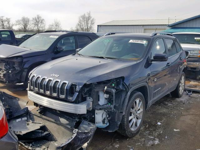 1C4PJLDSXEW129795 - 2014 JEEP CHEROKEE L BLUE photo 2