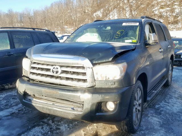 5TDBY68A08S006441 - 2008 TOYOTA SEQUOIA LI GREEN photo 2