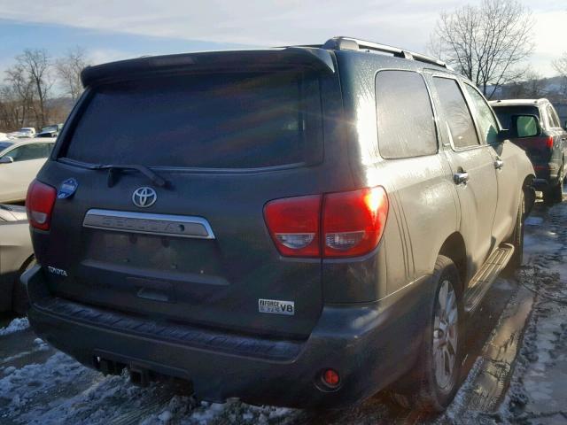 5TDBY68A08S006441 - 2008 TOYOTA SEQUOIA LI GREEN photo 4