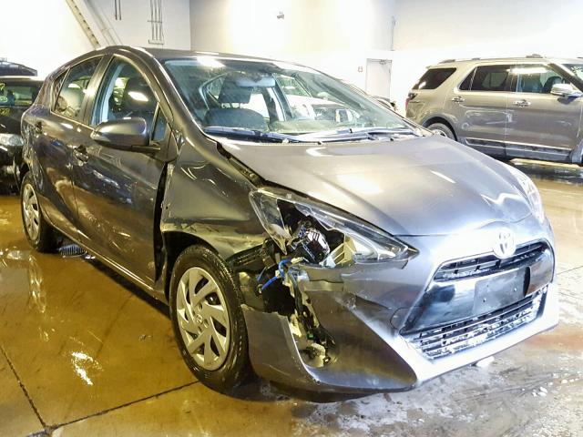 JTDKDTB34F1584993 - 2015 TOYOTA PRIUS C GRAY photo 1