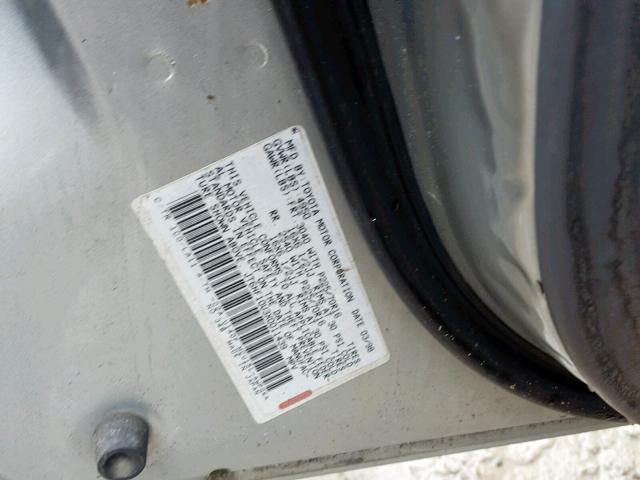 JT6HF10U3X0011439 - 1999 LEXUS RX 300 GRAY photo 10