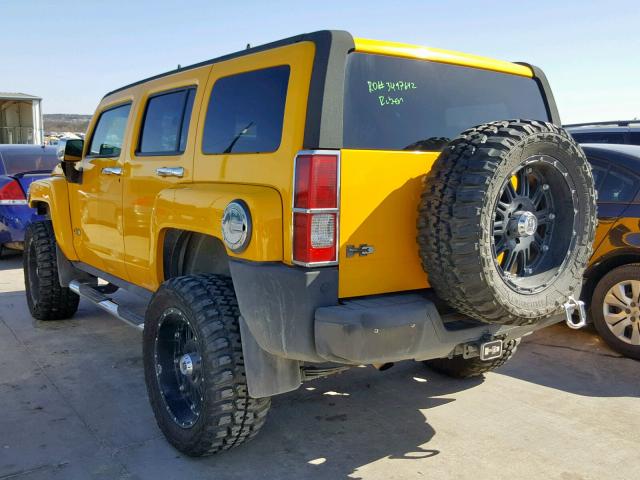 5GTDN136068167406 - 2006 HUMMER H3 YELLOW photo 3