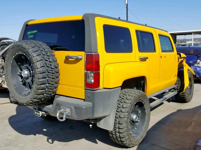 5GTDN136068167406 - 2006 HUMMER H3 YELLOW photo 4