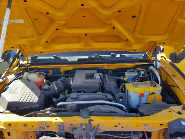 5GTDN136068167406 - 2006 HUMMER H3 YELLOW photo 7