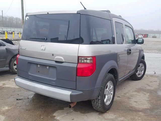 5J6YH28684L037909 - 2004 HONDA ELEMENT EX GRAY photo 4