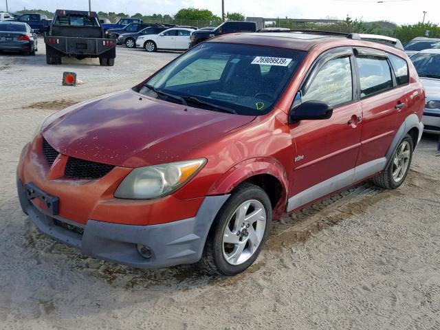 5Y2SL62823Z473470 - 2003 PONTIAC VIBE RED photo 2