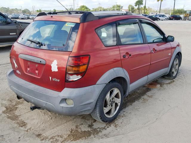 5Y2SL62823Z473470 - 2003 PONTIAC VIBE RED photo 4