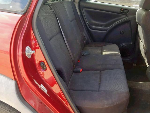 5Y2SL62823Z473470 - 2003 PONTIAC VIBE RED photo 6