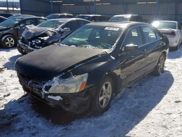 1HGCM56805A109167 - 2005 HONDA ACCORD EX BLACK photo 2