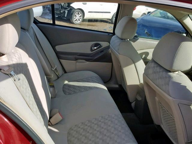 1G1ZT54885F215747 - 2005 CHEVROLET MALIBU LS Tünd qırmızı foto 6