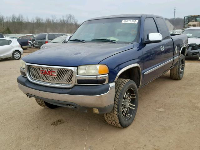 2GTEK19T7X1537904 - 1999 GMC NEW SIERRA BLUE photo 2