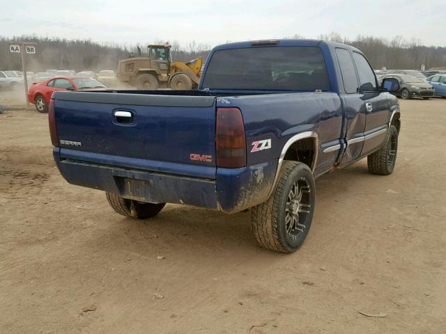 2GTEK19T7X1537904 - 1999 GMC NEW SIERRA BLUE photo 4